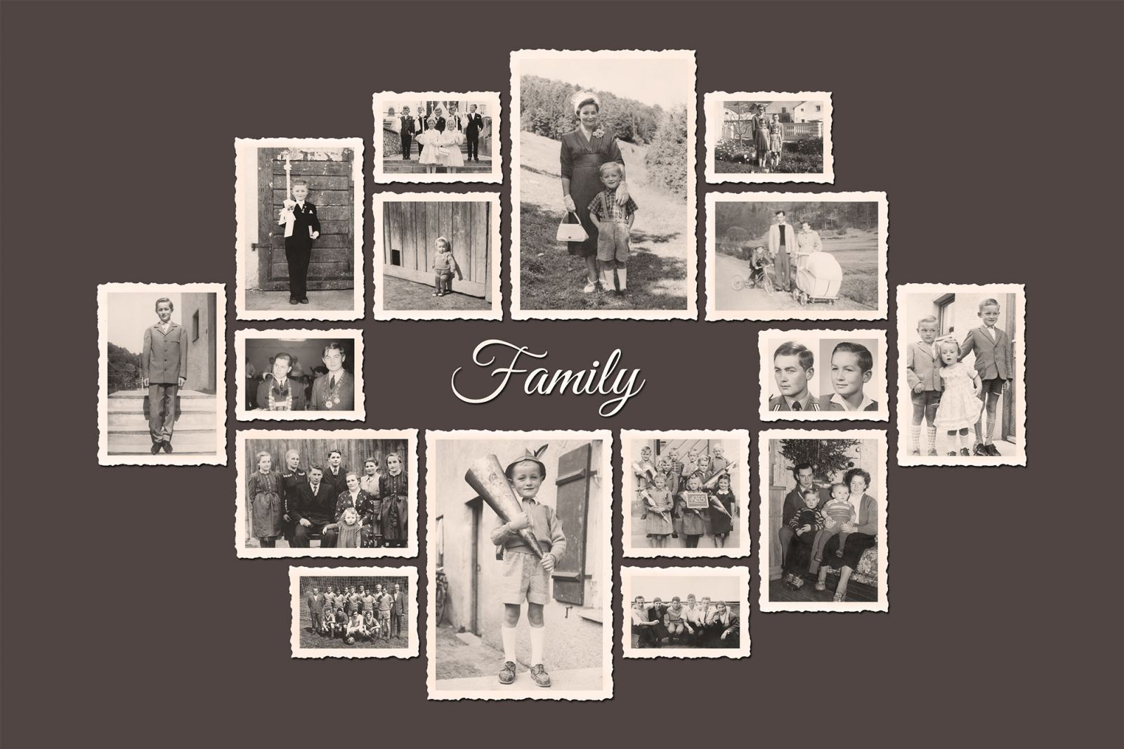 Neue Kunstwerke aus antiken Fotos