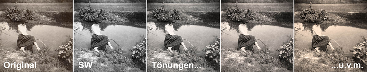 Neue Kunstwerke aus antiken Fotos