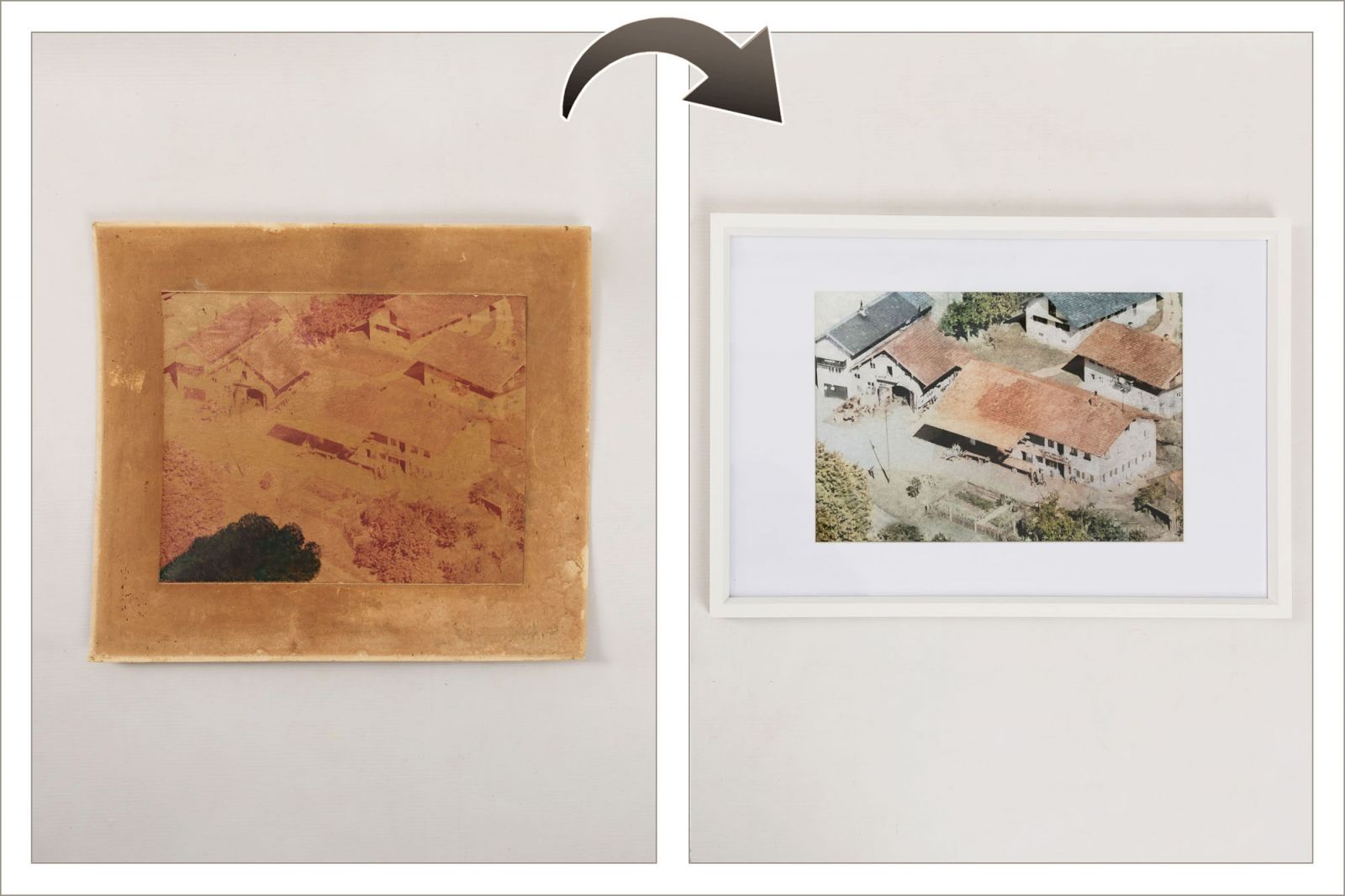 Fotoreproduktion, Reprofoto und Fotorestaurierung von alten, antiken Fotos und Bilder, professionelle Digitalisierung und Vergrößerung